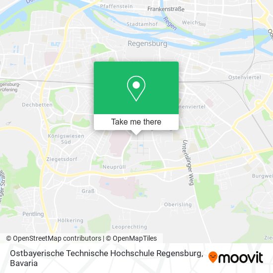Ostbayerische Technische Hochschule Regensburg map