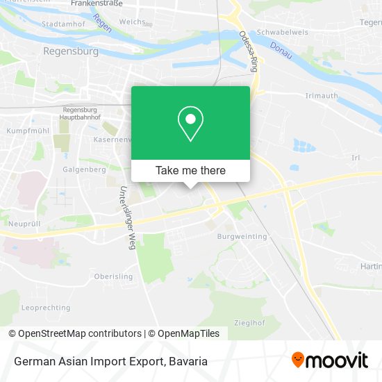 German Asian Import Export map