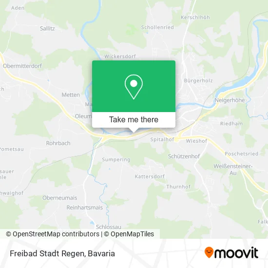 Карта Freibad Stadt Regen