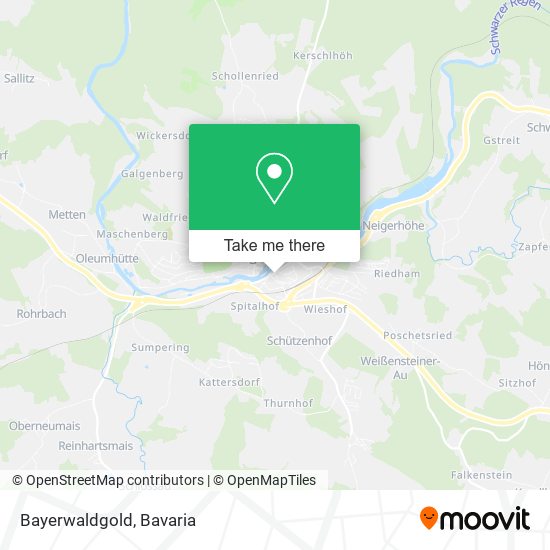 Bayerwaldgold map