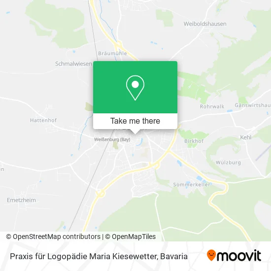 Карта Praxis für Logopädie Maria Kiesewetter