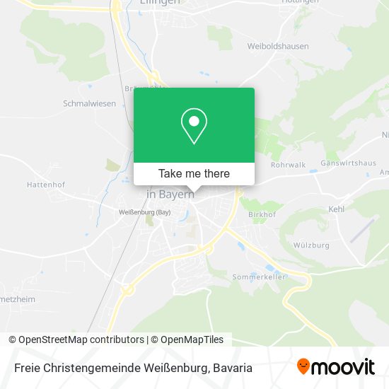 Freie Christengemeinde Weißenburg map