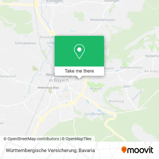 Карта Württembergische Versicherung
