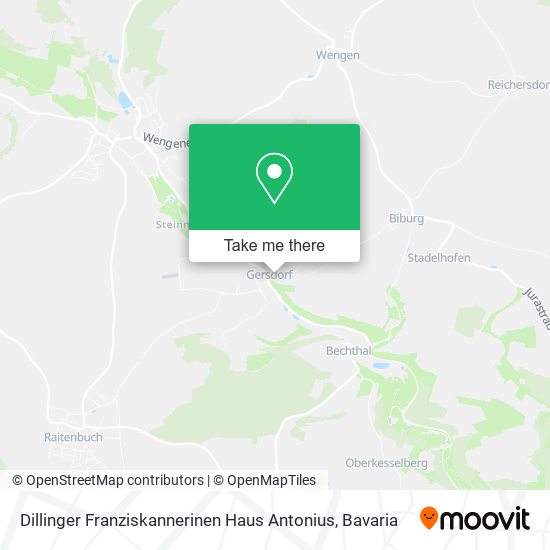 Dillinger Franziskannerinen Haus Antonius map