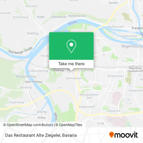 Карта Das Restaurant Alte Ziegelei