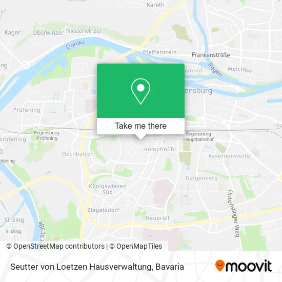 Карта Seutter von Loetzen Hausverwaltung