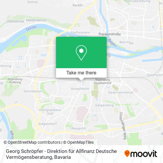 Georg Schröpfer - Direktion für Allfinanz Deutsche Vermögensberatung map
