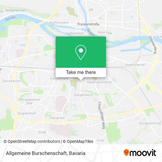 Карта Allgemeine Burschenschaft