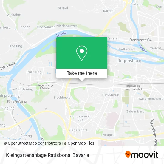 Карта Kleingartenanlage Ratisbona