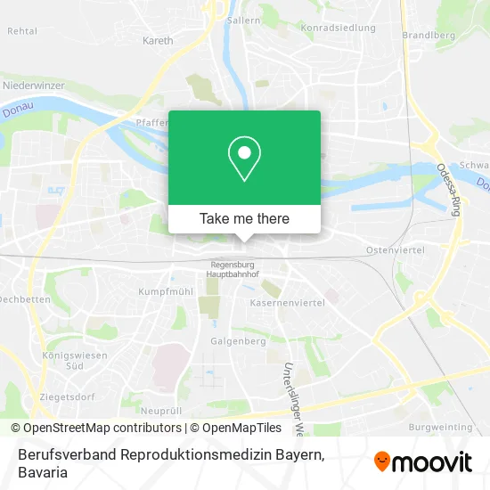 Карта Berufsverband Reproduktionsmedizin Bayern