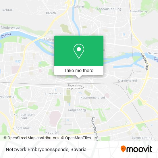 Карта Netzwerk Embryonenspende