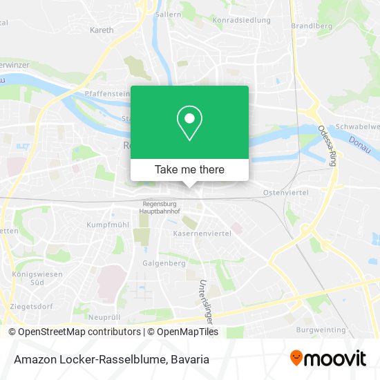 Amazon Locker-Rasselblume map
