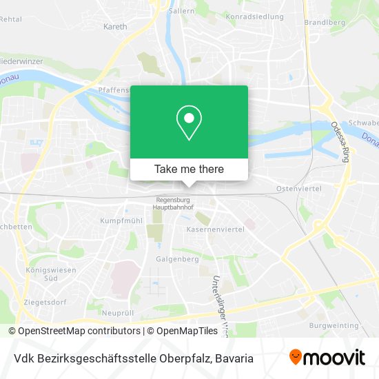 Vdk Bezirksgeschäftsstelle Oberpfalz map