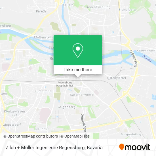 Карта Zilch + Müller Ingenieure Regensburg