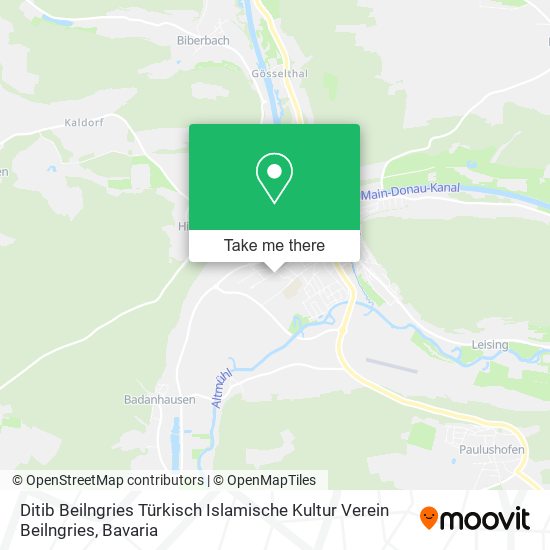 Ditib Beilngries Türkisch Islamische Kultur Verein Beilngries map