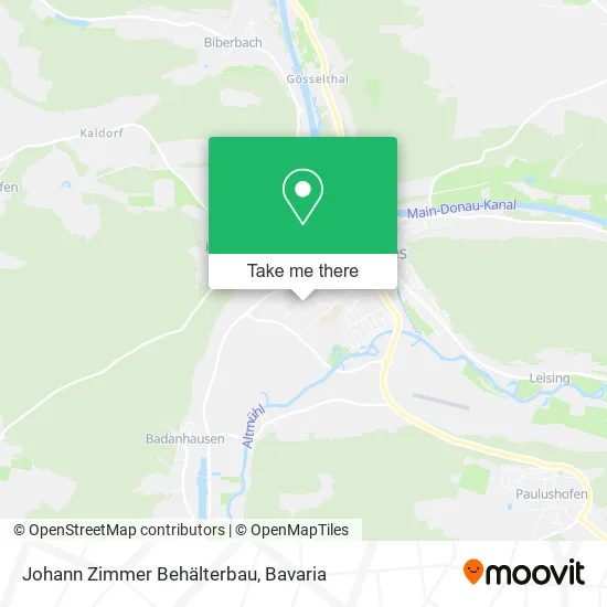 Карта Johann Zimmer Behälterbau