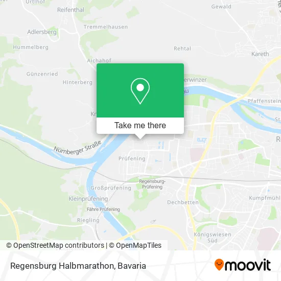 Карта Regensburg Halbmarathon