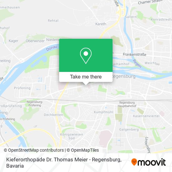 Kieferorthopäde Dr. Thomas Meier - Regensburg map