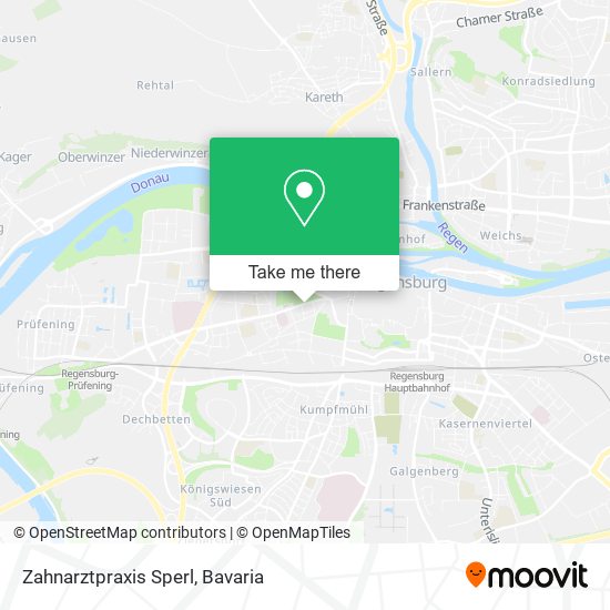 Карта Zahnarztpraxis Sperl