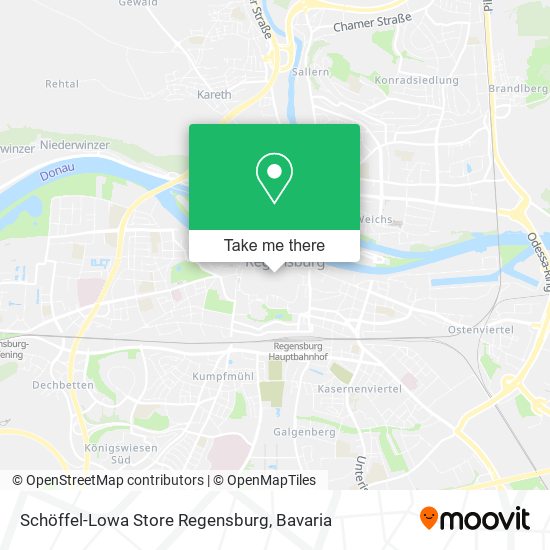 Schöffel-Lowa Store Regensburg map