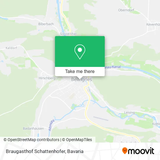 Braugasthof Schattenhofer map