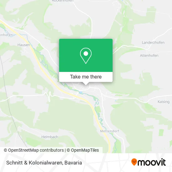 Карта Schnitt & Kolonialwaren