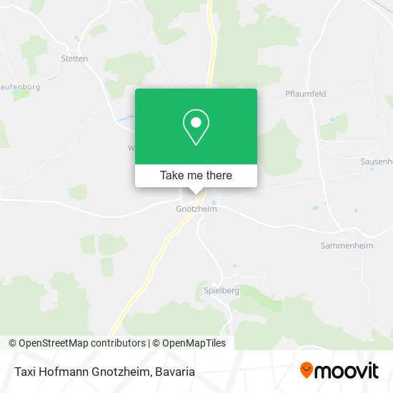 Taxi Hofmann Gnotzheim map