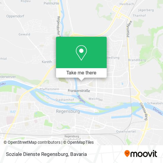 Soziale Dienste Regensburg map