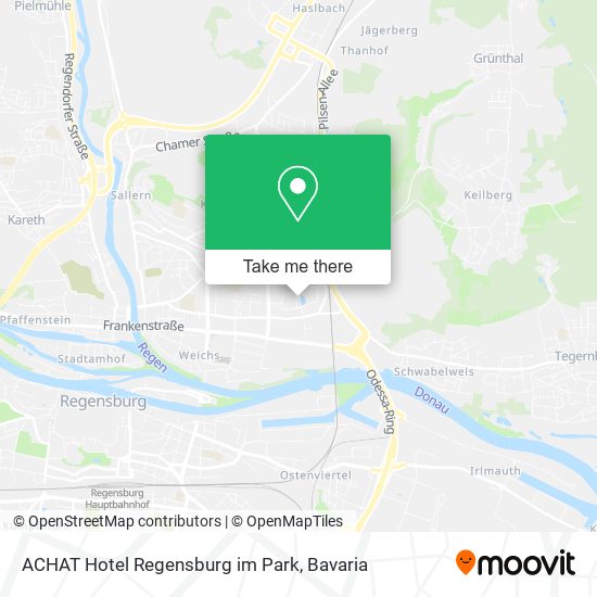 ACHAT Hotel Regensburg im Park map