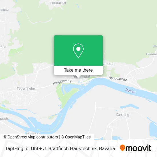 Карта Dipl.-Ing. d. Uhl + J. Bradfisch Haustechnik