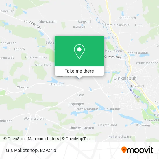 Карта Gls Paketshop