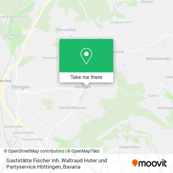 Gaststätte Fischer Inh. Waltraud Huter und Partyservice Höttingen map