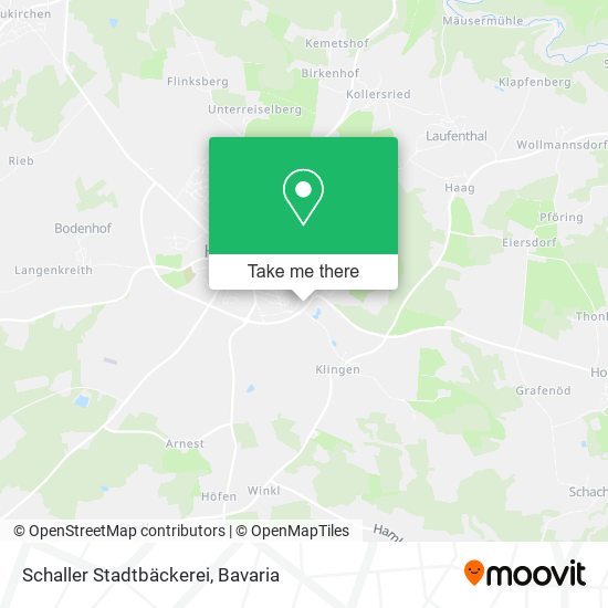 Schaller Stadtbäckerei map
