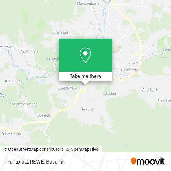 Карта Parkplatz REWE