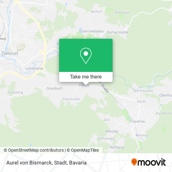 Aurel von Bismarck, Stadt map
