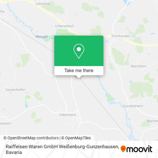 Raiffeisen-Waren GmbH Weißenburg-Gunzenhausen map