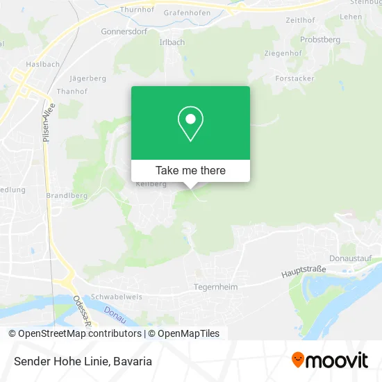 Карта Sender Hohe Linie