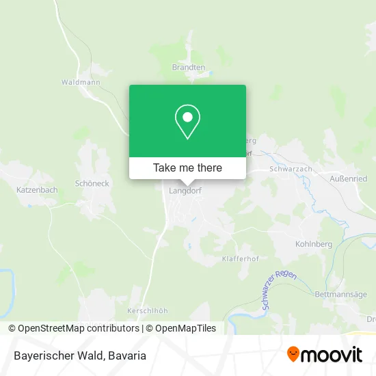 Карта Bayerischer Wald