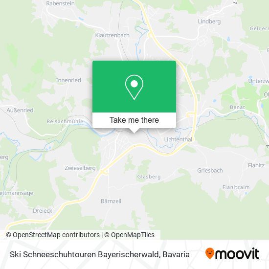 Ski Schneeschuhtouren Bayerischerwald map