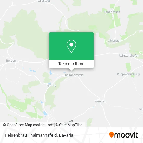 Карта Felsenbräu Thalmannsfeld