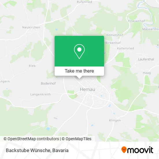 Карта Backstube Wünsche