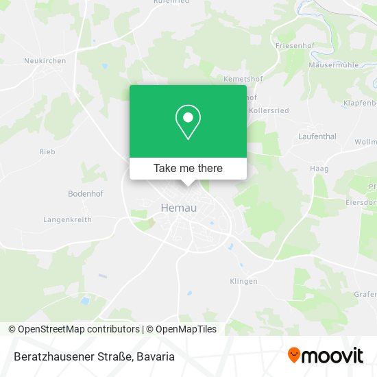 Beratzhausener Straße map