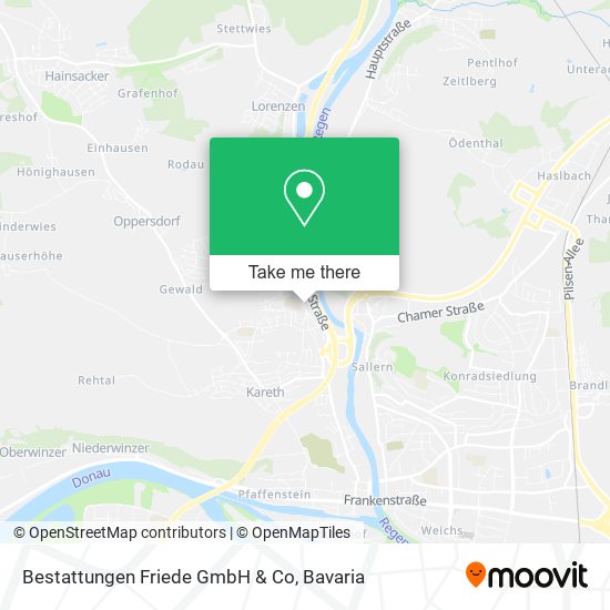 Bestattungen Friede GmbH & Co map