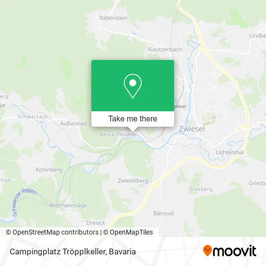 Карта Campingplatz Tröpplkeller