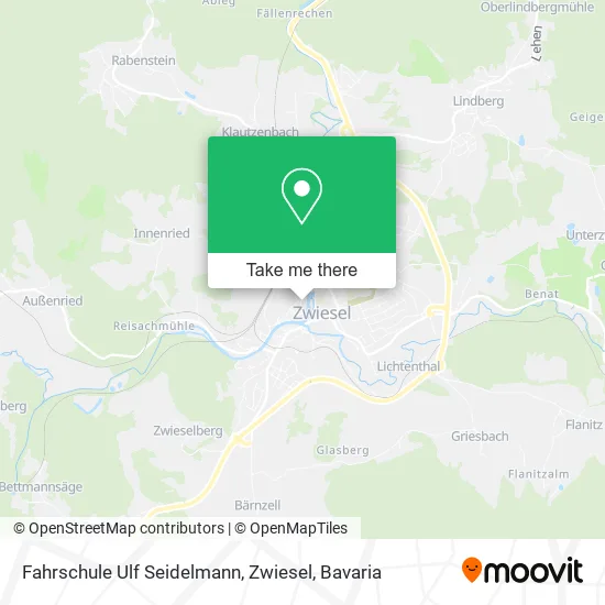 Карта Fahrschule Ulf Seidelmann, Zwiesel