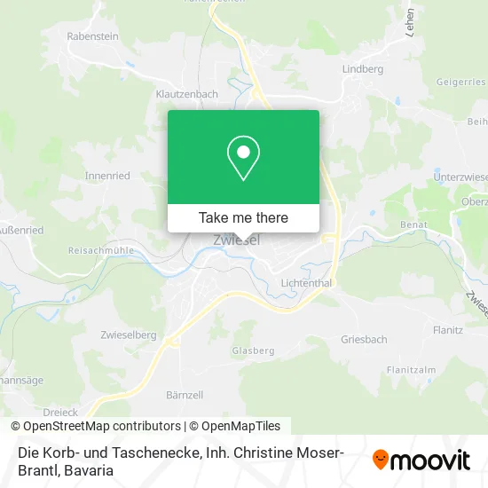 Карта Die Korb- und Taschenecke, Inh. Christine Moser-Brantl