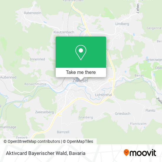 Aktivcard Bayerischer Wald map