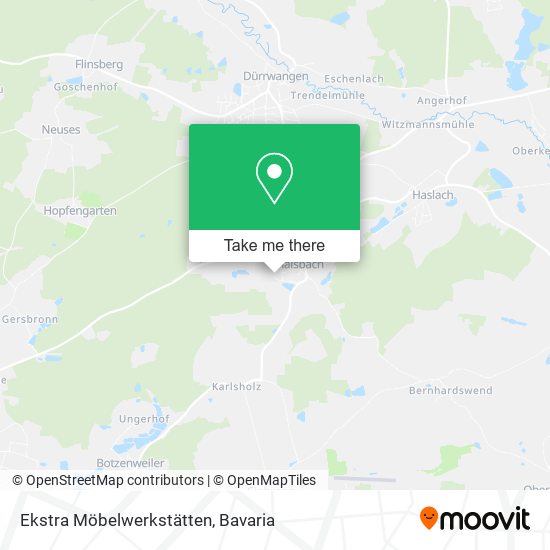 Ekstra Möbelwerkstätten map
