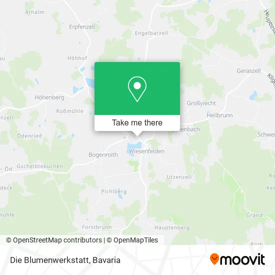 Карта Die Blumenwerkstatt
