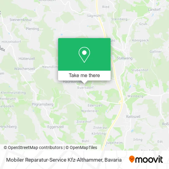 Карта Mobiler Reparatur-Service Kfz-Althammer